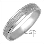 Snubní prsteny LSP 1016b bílé zlato