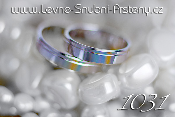 Snubní prsteny LSP 1031b bílé zlato