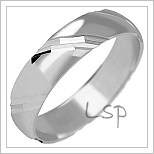 Snubní prsteny LSP 1040b bílé zlato