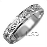 Snubní prsteny LSP 1044b bílé zlato