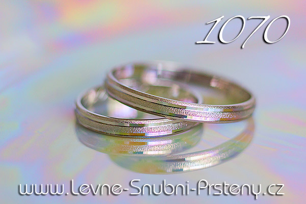 Snubní prsteny LSP 1070 bílé zlato