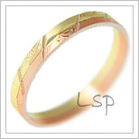Snubní prsteny LSP 1076 kombinované zlato