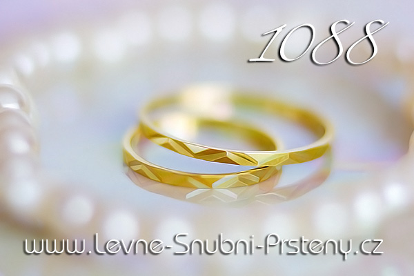 Snubní prsteny LSP 1088 žluté zlato