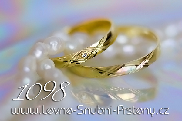 Snubní prsteny LSP 1098 žluté zlato