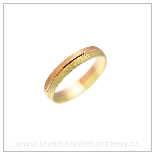 Snubní prsteny LSP 1101 kombinované zlato