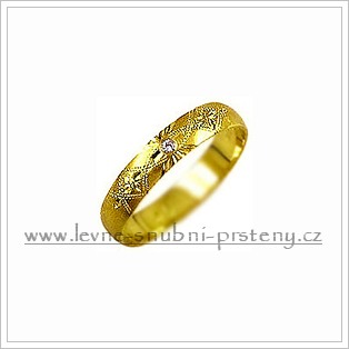 Snubní prsteny LSP 1103 žluté zlato s diamanty