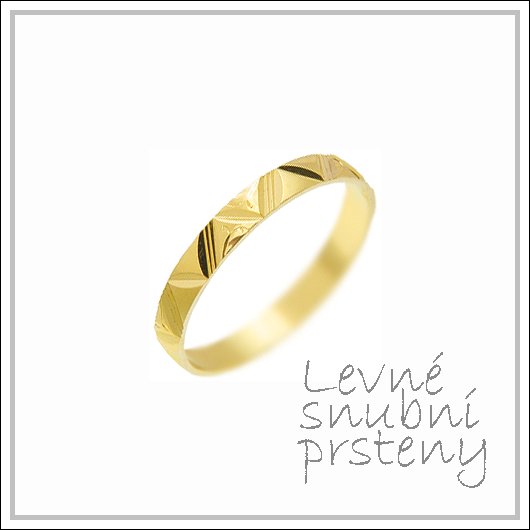 Snubní prsteny LSP 1118 žluté zlato