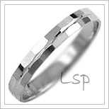 Snubní prsteny LSP 1123b bílé zlato