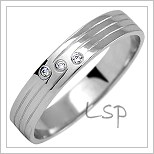 Snubní prsteny LSP 1125bz bílé zlato