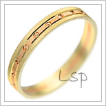 Snubní prsteny LSP 1138 kombinované zlato