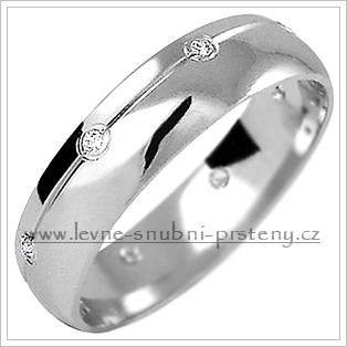 Snubní prsteny LSP 1170b bílé zlato