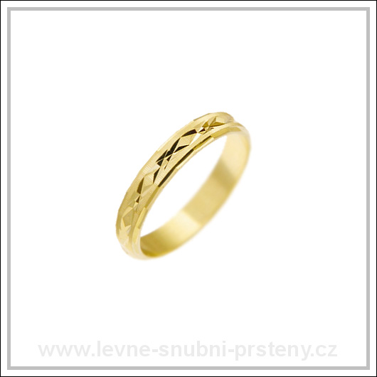 Snubní prsteny LSP 1175 žluté zlato