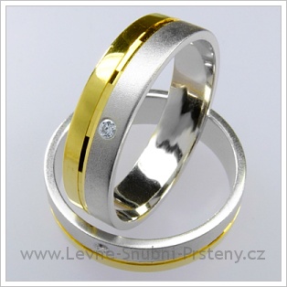 Snubní prsteny LSP 1187 kombinované zlato