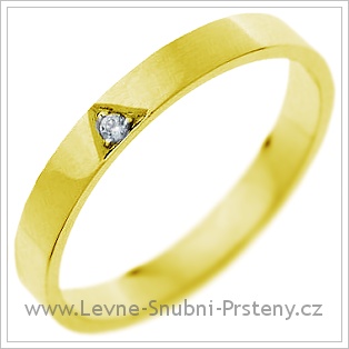 Snubní prsteny LSP 1190 žluté zlato