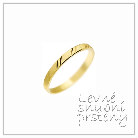 Snubní prsteny LSP 1200 žluté zlato