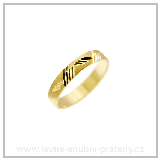 Snubní prsteny LSP 1203 žluté zlato