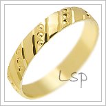Snubní prsteny LSP 1204 žluté zlato