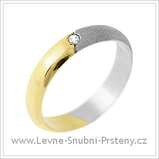 Snubní prsteny LSP 1224 - kombinované zlato