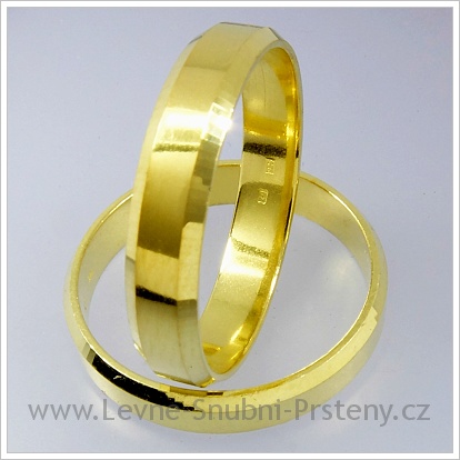 Snubní prsteny LSP 1236 žluté zlato
