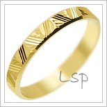 Snubní prsteny LSP 1261 žluté zlato
