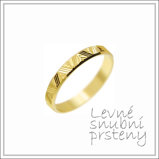 Snubní prsteny LSP 1261 žluté zlato