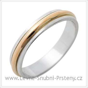 Snubní prsteny LSP 1263 kombinované zlato