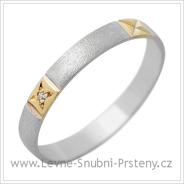 Snubní prsteny LSP 1271 kombinované zlato