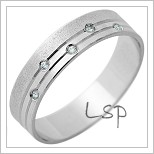 Snubní prsteny LSP 1274 bílé zlato