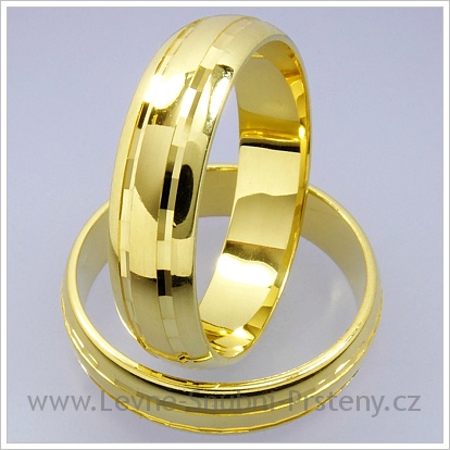 Snubní prsteny LSP 1275 žluté zlato