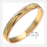 Snubní prsteny LSP 1276 kombinované zlato