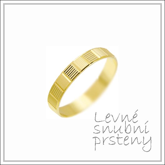 Snubní prsteny LSP 1286 žluté zlato