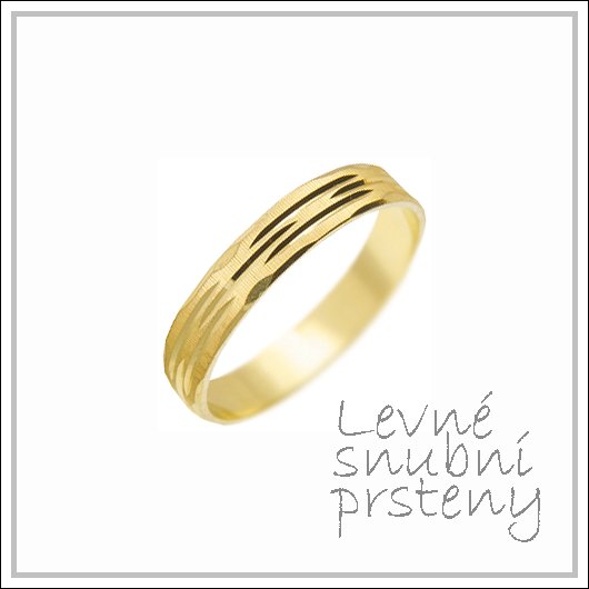 Snubní prsteny LSP 1296 žluté zlato