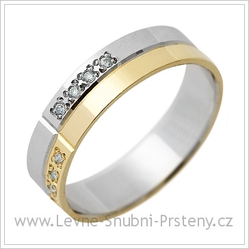 Snubní prsteny LSP 1321 kombinované zlato