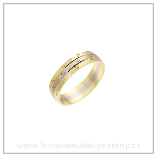 Snubní prsteny LSP 1323 kombinované zlato
