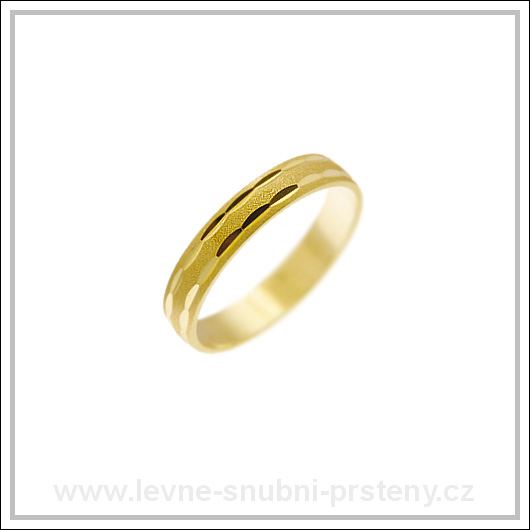 Snubní prsteny LSP 1333 žluté zlato
