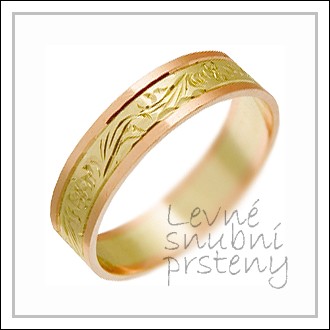 Snubní prsteny LSP 1344 kombinované zlato