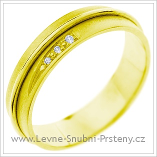 Snubní prsteny LSP 1378 žluté zlato