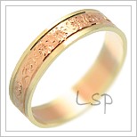 Snubní prsteny LSP 1381 kombinované zlato