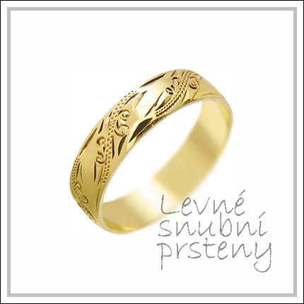 Snubní prsteny LSP 1390 žluté zlato