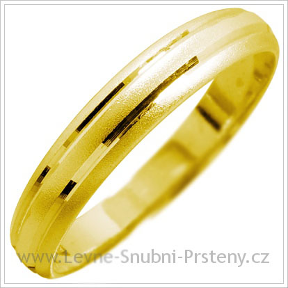 Snubní prsteny LSP 1393 žluté zlato