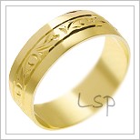 Snubní prsteny LSP 1397 žluté zlato