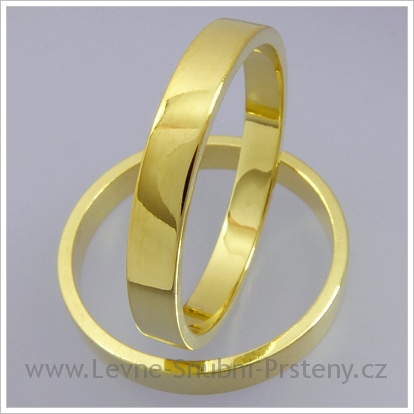 Snubní prsteny LSP 1417 žluté zlato