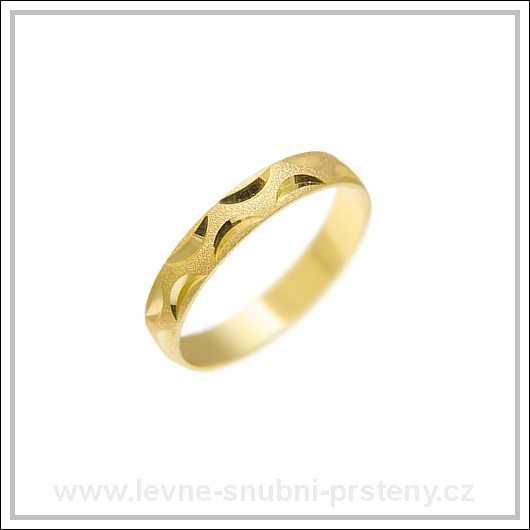 Snubní prsteny LSP 1458 žluté zlato