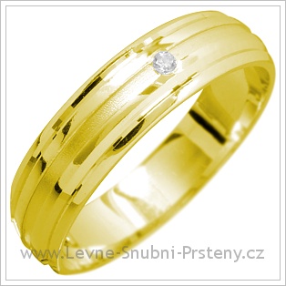 Snubní prsteny LSP 1470 žluté zlato
