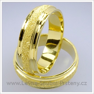 Snubní prsteny LSP 1489 žluté zlato