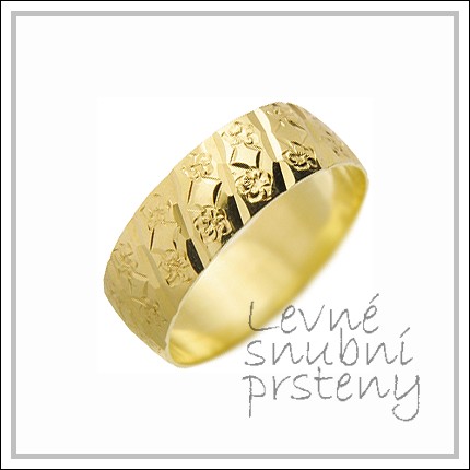 Snubní prsteny LSP 1520 žluté zlato