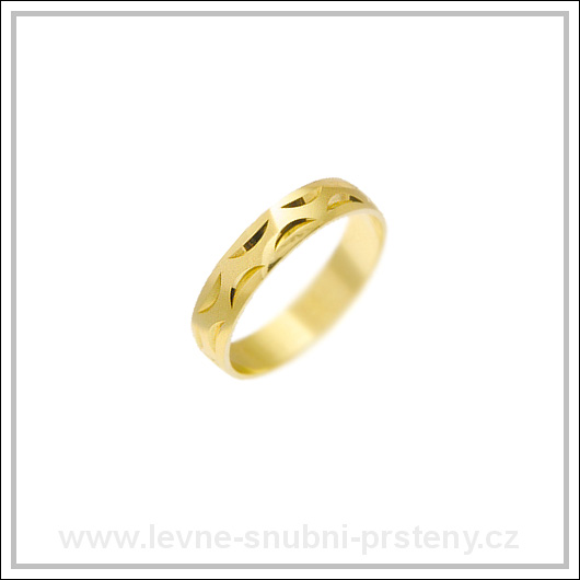 Snubní prsteny LSP 1527 žluté zlato