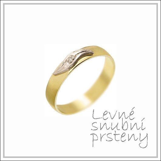 Snubní prsteny LSP 1534 kombinované zlato