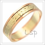 Snubní prsteny LSP 1535 kombinované zlato