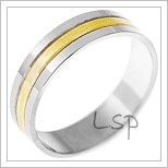Snubní prsteny LSP 1539 kombinované zlato
